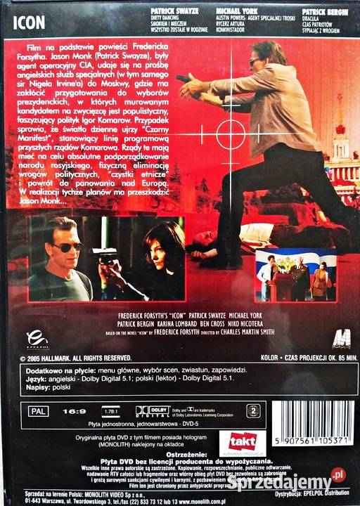 IKONA PATRICK SWAYZE 2 DVD wielkopolskie Kalisz