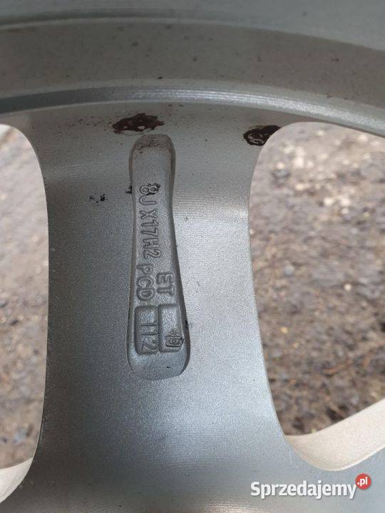 Felgi Aluminiowe PLW 8Jx17 ET35 5x112 opony wielkopolskie Słowikowo sprzedam