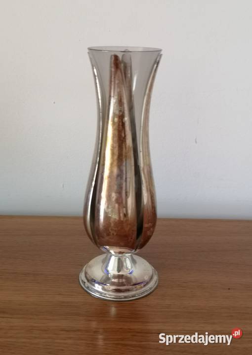 Wazon Tulipan posrebrzany vintage kujawsko-pomorskie sprzedam