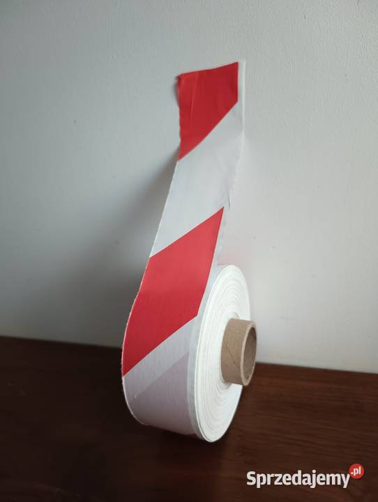 Taśma ostrzegawcza bialo czerwona wygrodzeniowa Wrocław