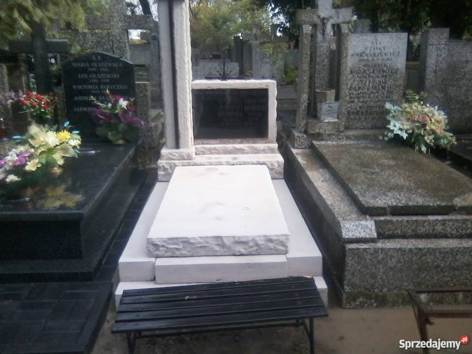 Renowacja czyszczenie nagrobków pomników granit Sprzątanie Warszawa