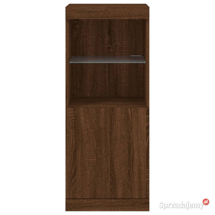 Szafka z oświetleniem LED brązowy dąb 41x37x100 mazowieckie Warszawa