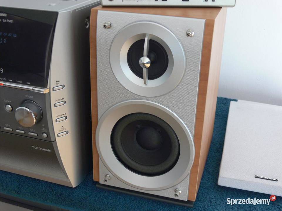 Wieża Panasonic SAPM31 pil RDS mp3 kolumny