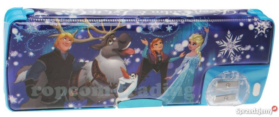 FROZEN Kraina Lodu Piórnik Plastikowy Dwustronny Mogilany