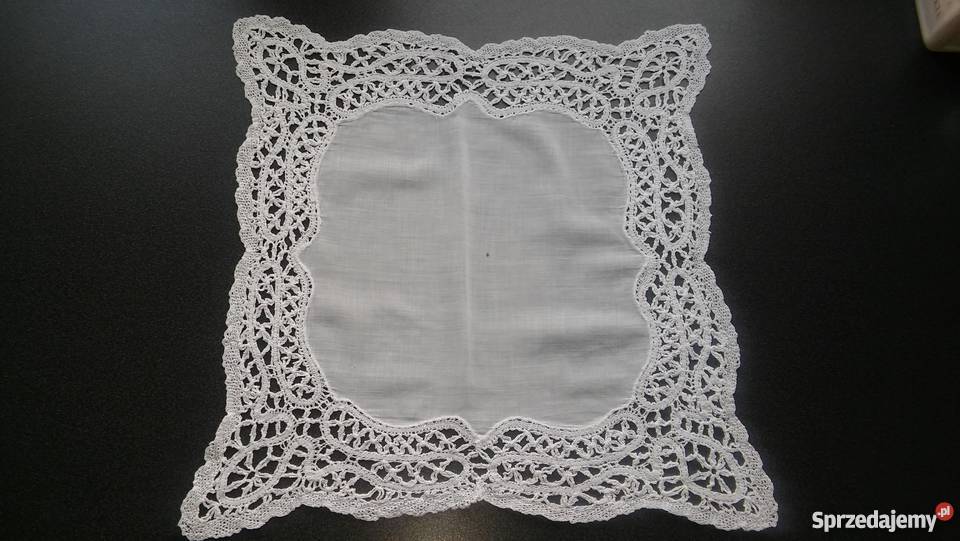 serwetka chusteczka batystowa bogaty haft do Gdańsk