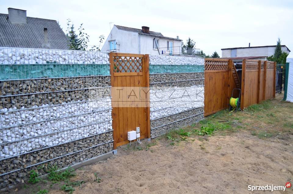 Donica gabionowa donica z gabionu ogrodowa meble Toruń