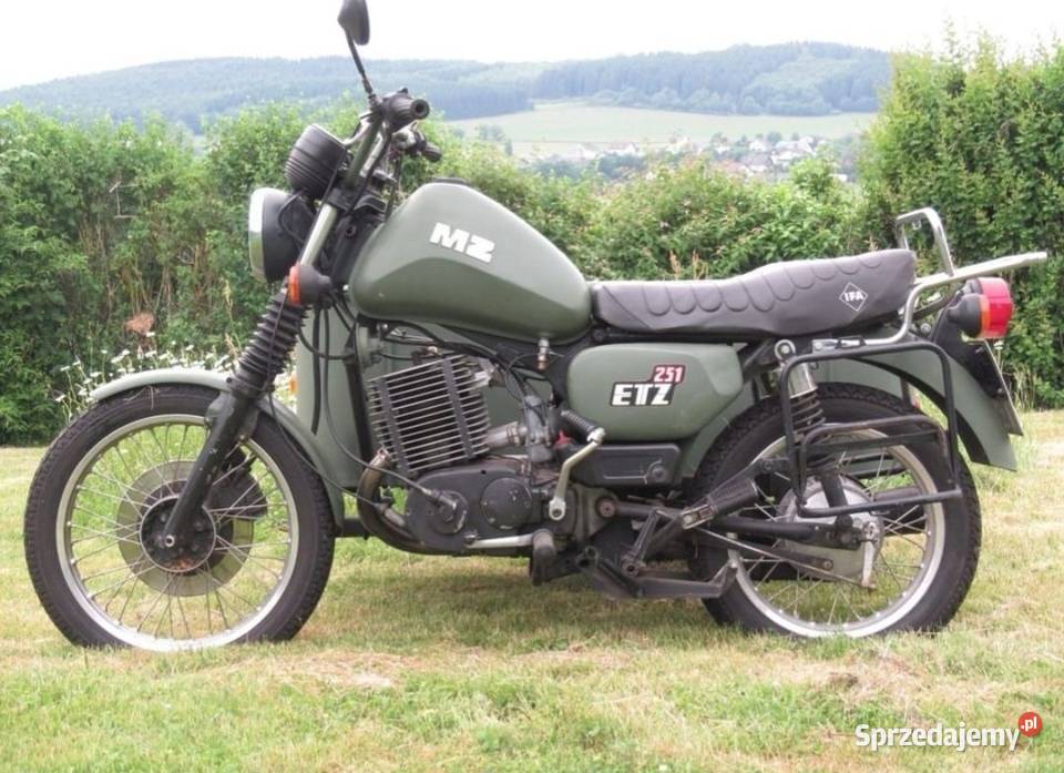 MZ etz 251 prosto z wojska niemieckiego Trzyciąż