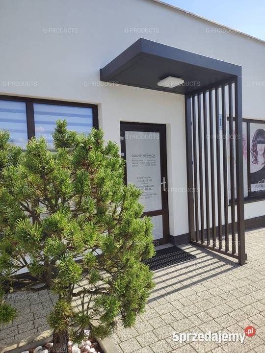 Daszek drzwi zadaszenie drzwiami premium