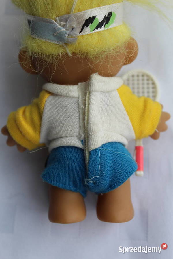 Troll Russ Żółte Tenisista Kort Rakieta Figurka Bielsko-Biała