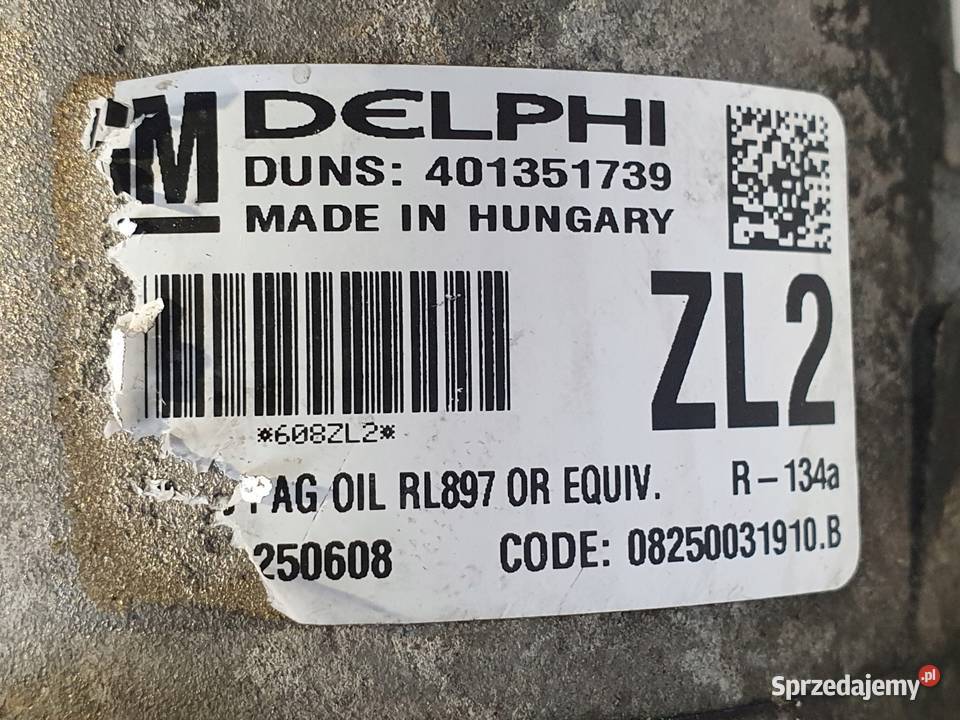 SPRĘŻARKA KLIMATYZACJI Opel Zafira B Astra J 17 Chełm sprzedam