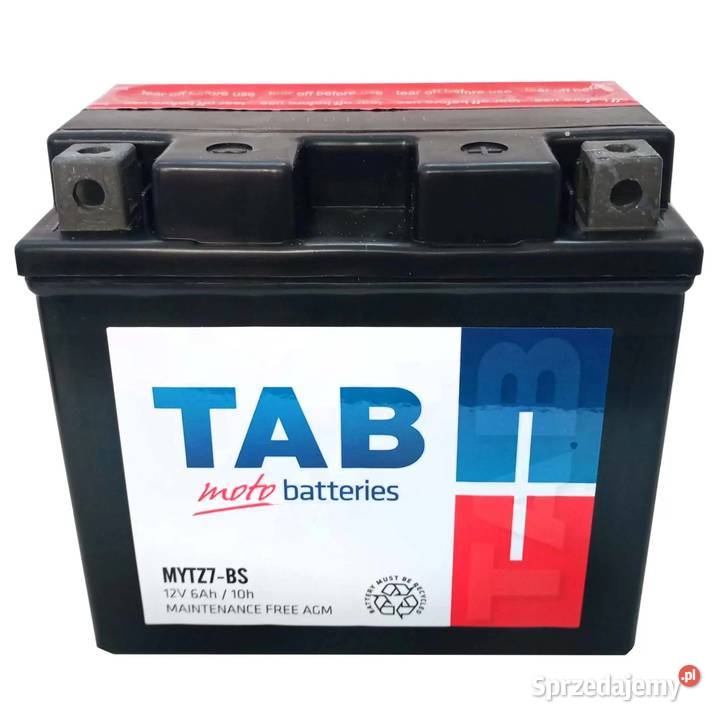 Akumulator motocyklowy TAB YTZ7BS MYTZ7BS 12V