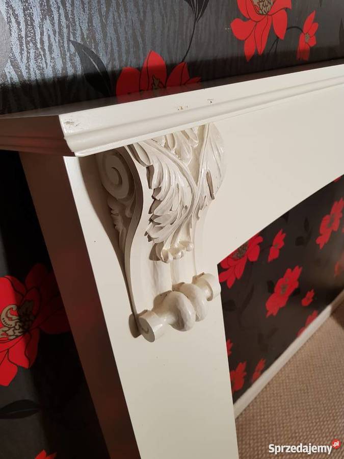 Portal kominkowy atrapa kominka obudowa kominka biały Wrocław