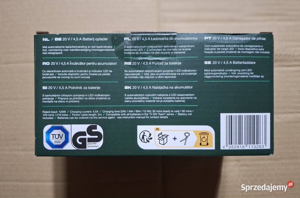 Szybka ładowarka PARKSIDE PLG 20 C3 45A Zgierz