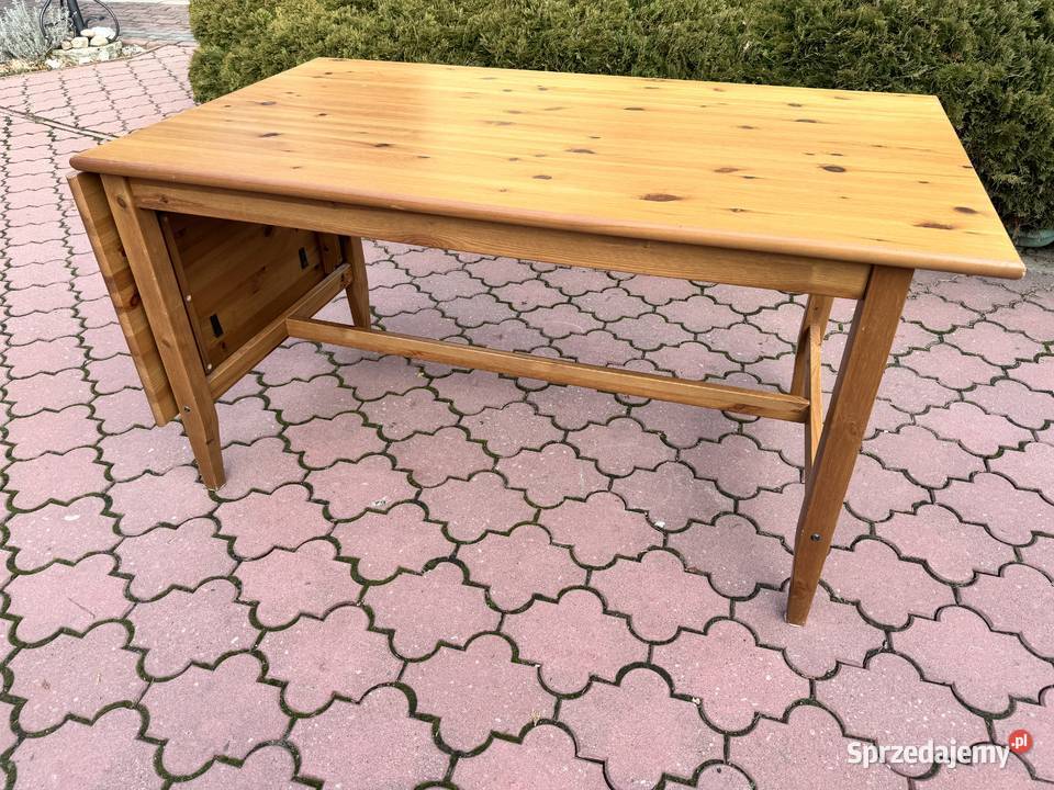 Stół drewniany Ikea Leksvik rozkładany biurko Sulbiny
