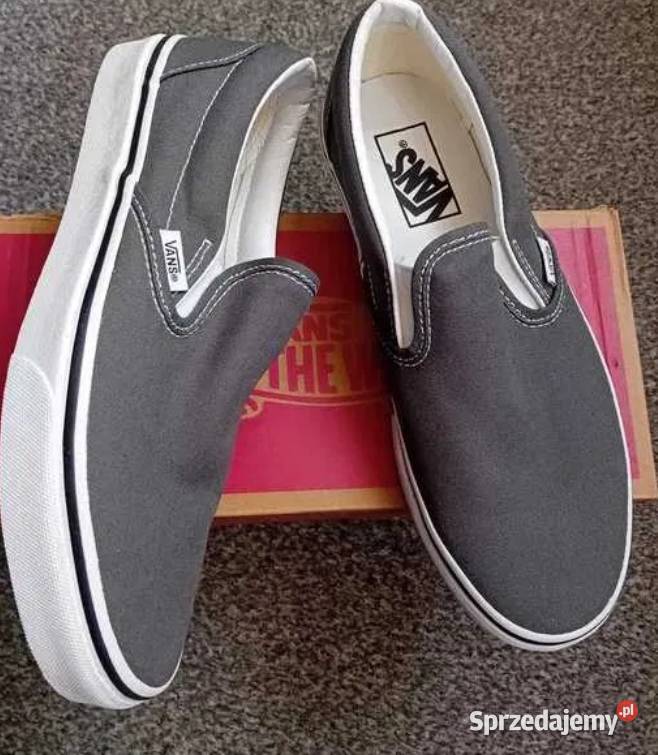 Nowe trampki VANS Classic SlipOn Charcoal Malbork sprzedam