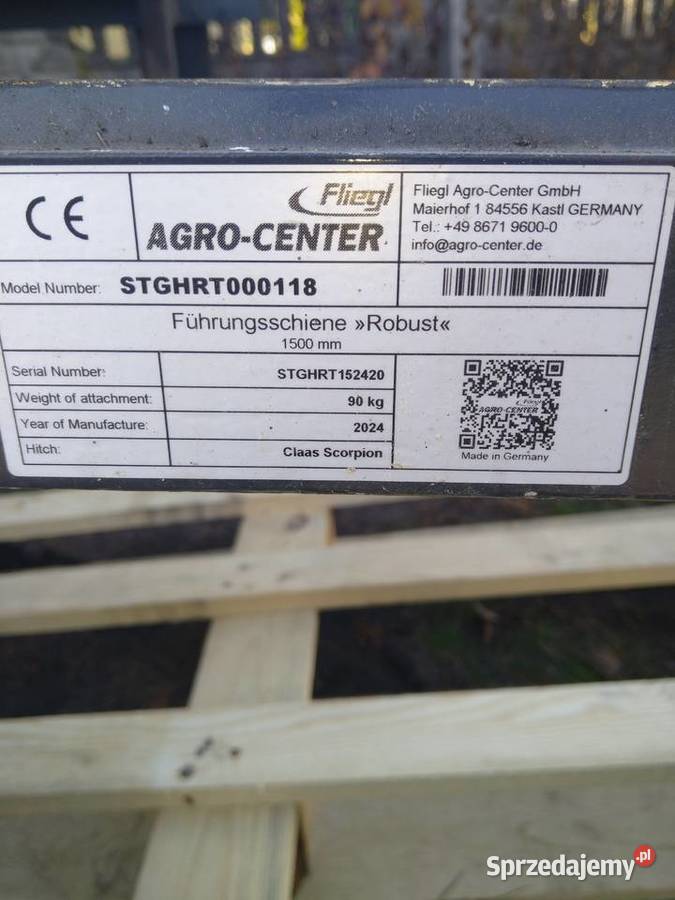 Widły paletowe Fliegl Claas Kramer Siedlce