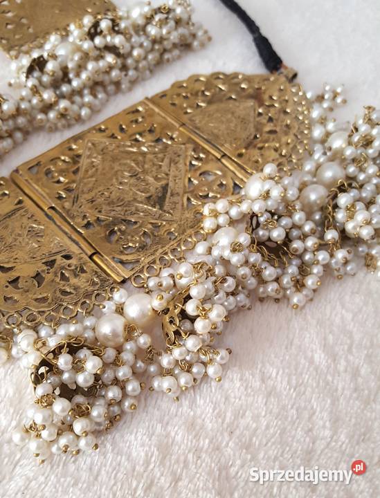 Komplet biżuterii indyjskiej naszyjnik chocker Szczecin