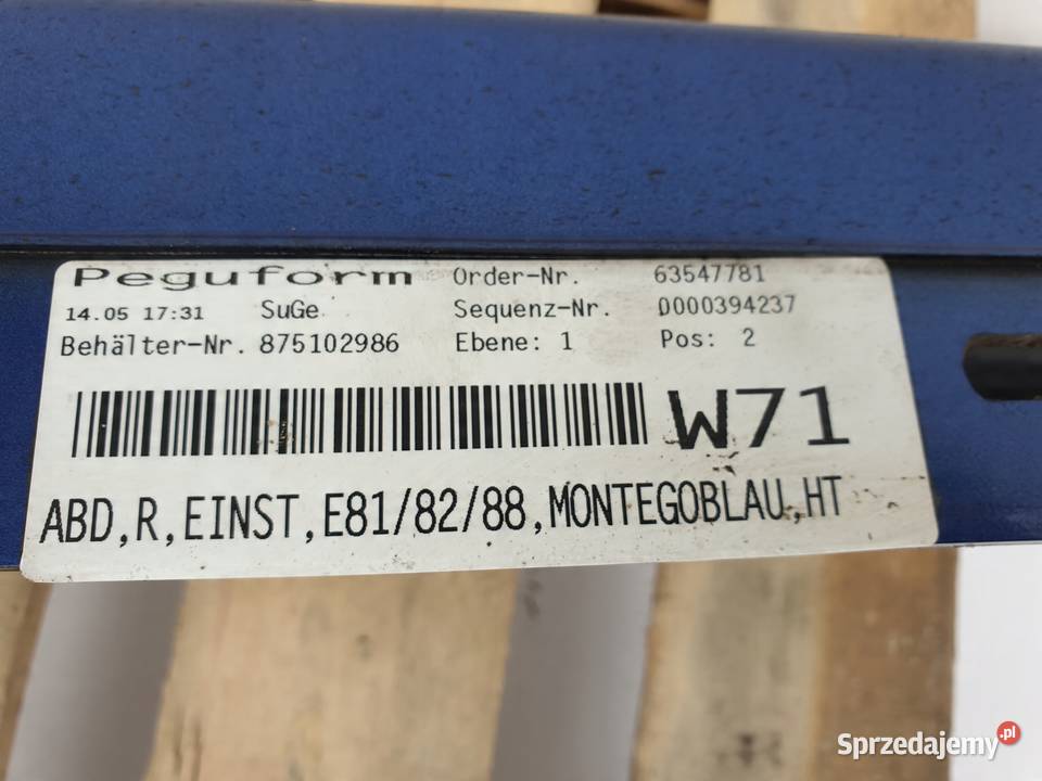 BMW E81 E82 E88 NAKŁADKA PROGOWA PRÓG PRAWY A51 lubelskie Janów