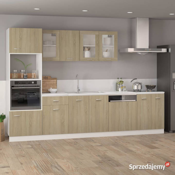 Szafka wisząca z szybą kolor dąb sonoma 40x31x60 Kuchenne Warszawa
