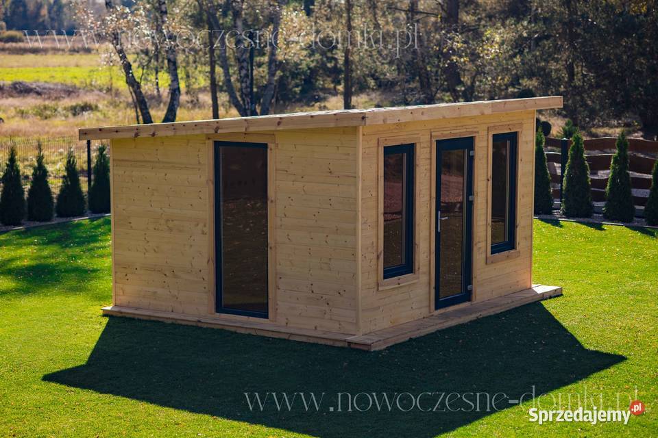 Drewniany domek na działkę ogród Lugo 2A 4m x 4m Łódź