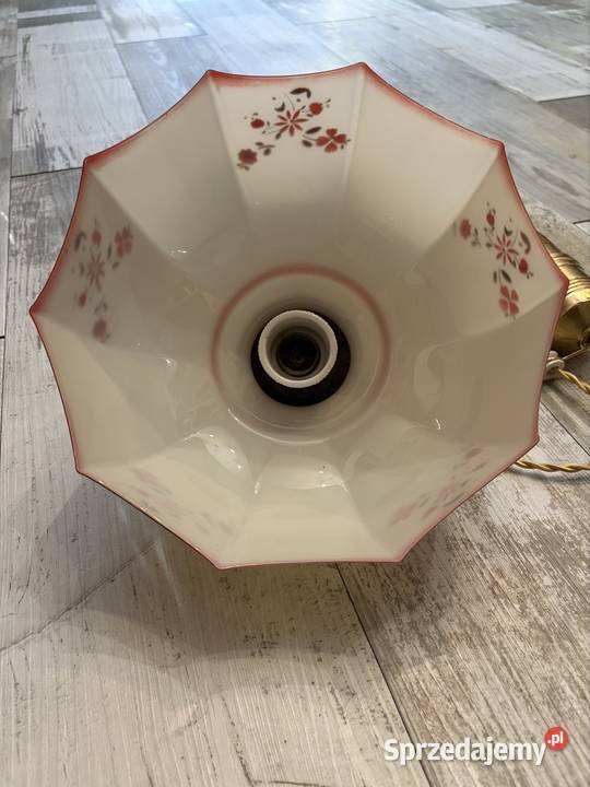 Orginalna stara lampa wisząca z przeciwwagą i Chudów