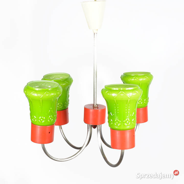 Lampa wisząca ZZM Domgos Zabrze Polska lata 70 Wyposażenie wnętrz mazowieckie Warszawa