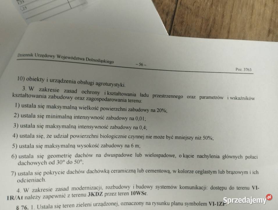 Działka rolno agroturystyczna 710m2 dolnośląskie Henryków