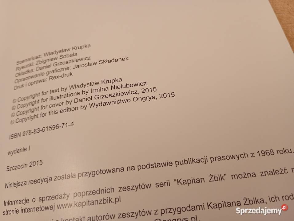 Kapitan Żbik Pięć błękitnych goździków Ongrys