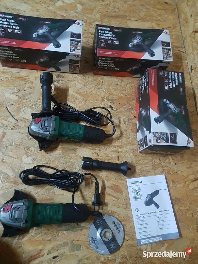 SZLIFIERKA KĄTOWA PARKSIDE 750W 115 mm TARCZA wielkopolskie Głogowa