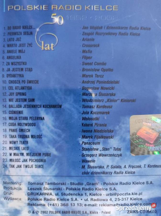 polskie radio kielce 50 lat płyta cd rocznika klasyczna świętokrzyskie