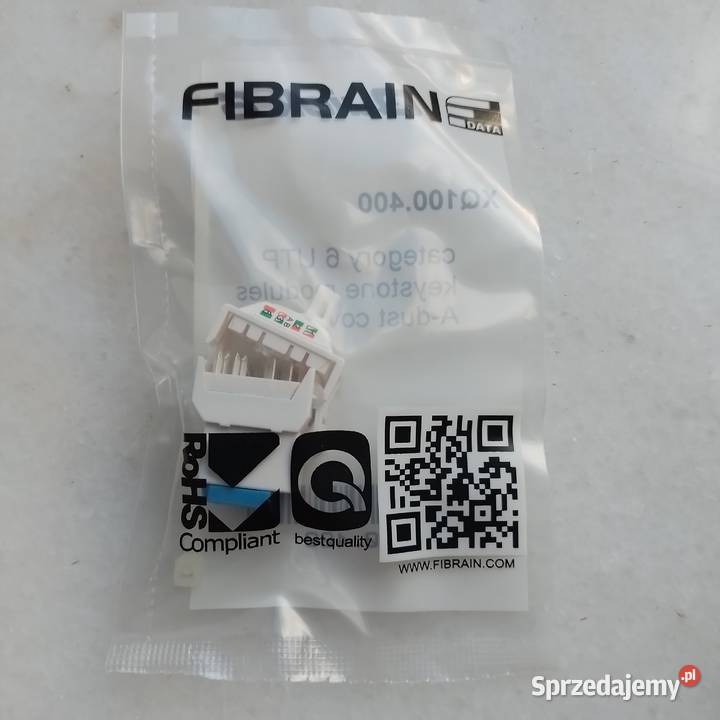 Gniazdo Keystone RJ45 kat5e XE100400 FIBRAIN Wieliczka sprzedam