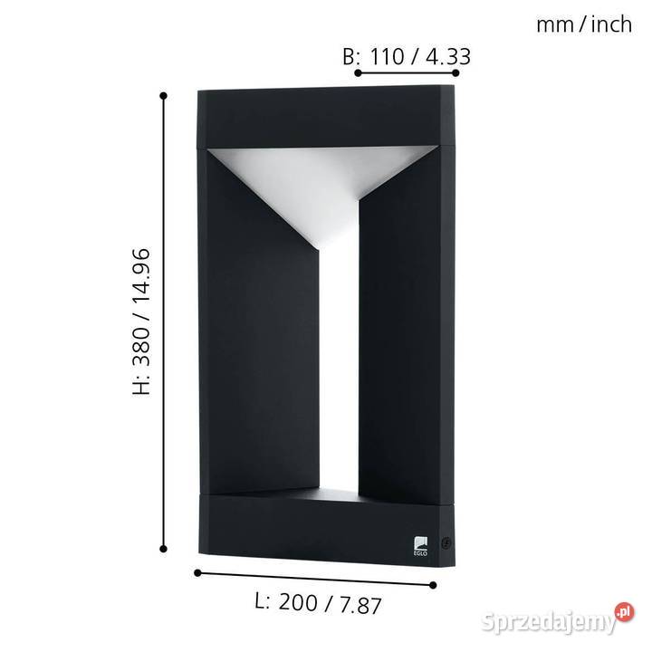 Lampa stojąca zewnętrzna Słupek oświetleniowy