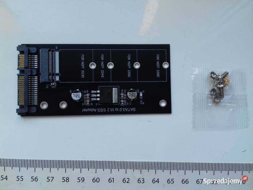 Adapter dysku SSD M2 SATAIII NGFF do SATA30 BKEY kujawsko-pomorskie Bydgoszcz sprzedam