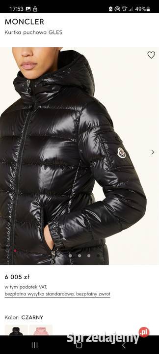 Oryginalna kurtka Moncler S Szczecin