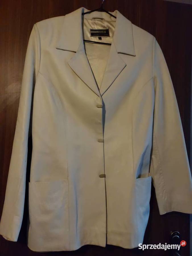 Marynarka skórzana biała SM skóra naturalna Wrocław