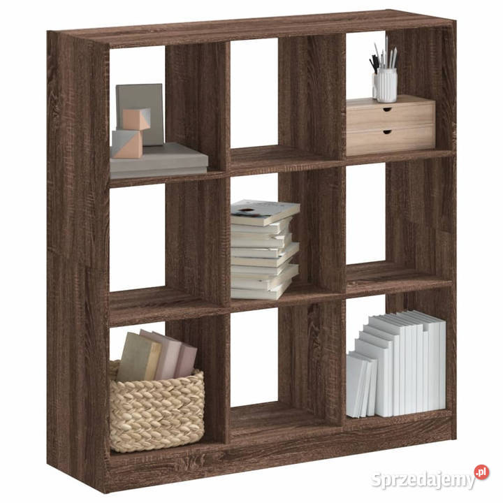 Regał brązowy dąb 102x32x108 materiał Regały Warszawa