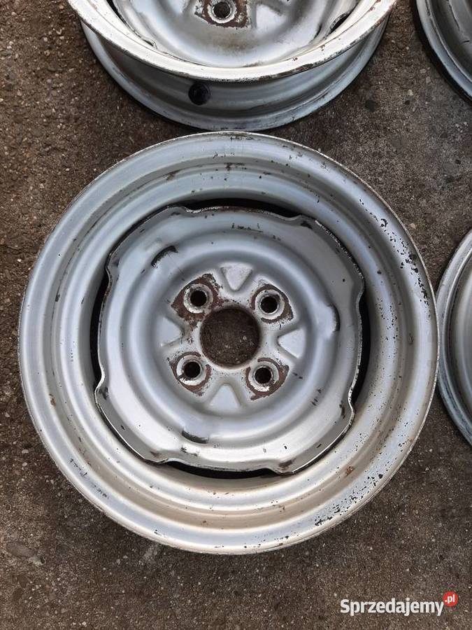 Felgi stalowe Opel Kadett B 4x12 zabytkowe Samochodowe Borek Szlachecki