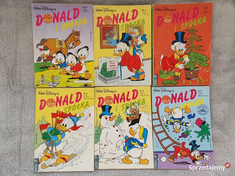 Donald i Spółka zestaw 15 komiksów lata 90te Polskie Gdynia