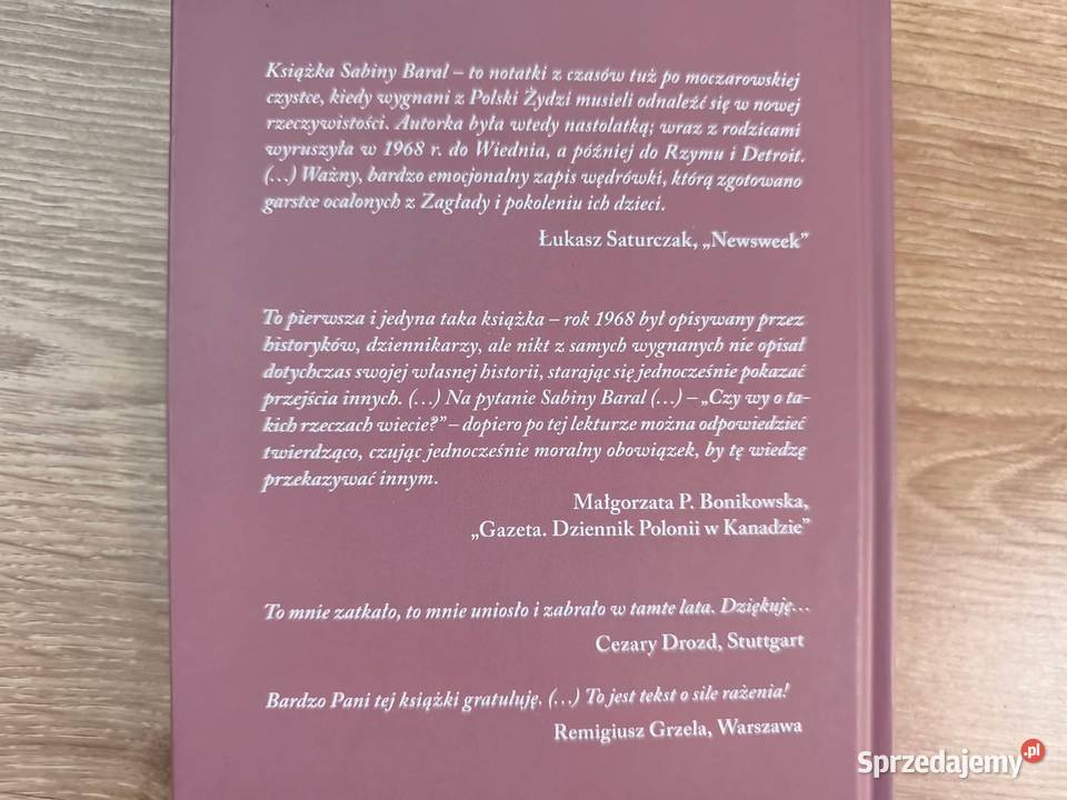Książka autorstwa Sabiny Baral Zapiski z Szczyrk sprzedam