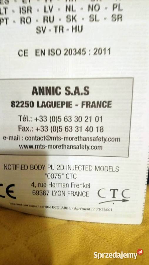 Buty robocze MTS S 3 dolnośląskie Żarów
