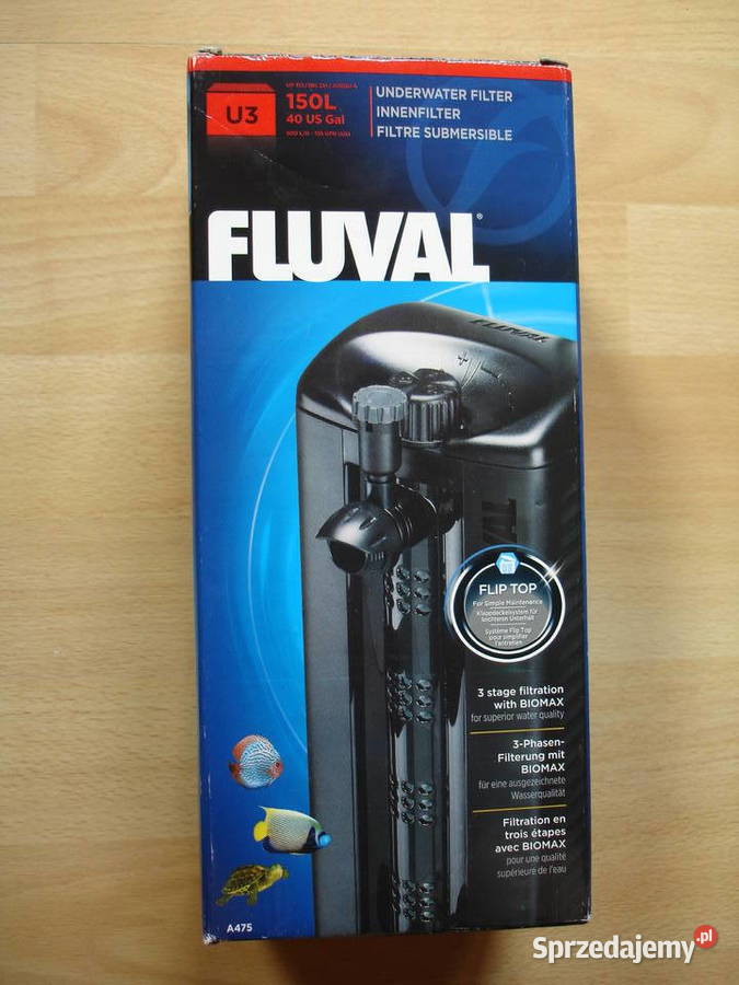 FILTR FLUVAL U3 wewnętrzny do akwarium do 150 l Terrarystyka Zielona Góra
