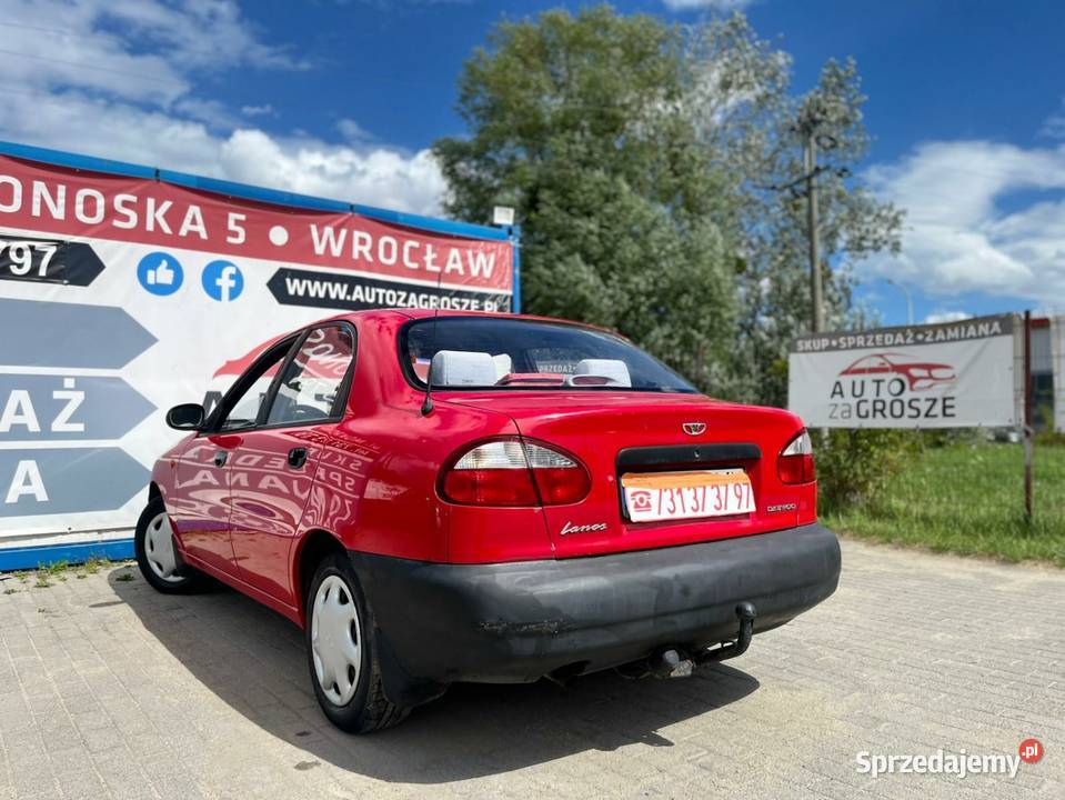 Daewoo Lanos 15 BenzynaDł Opłaty Wspomaganie HAK Wrocław