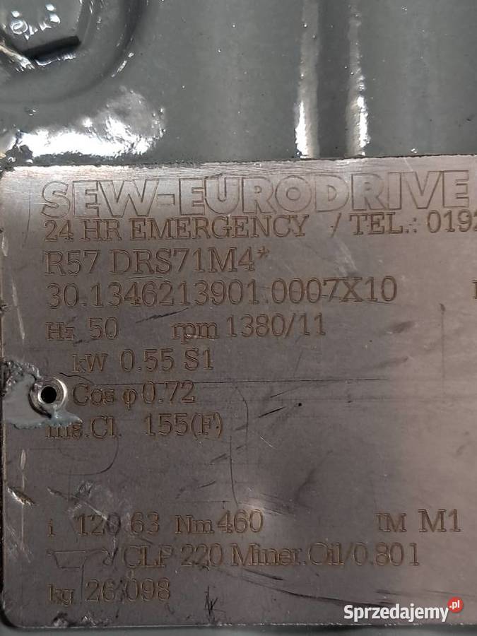 Motoreduktor 055 kW11obr