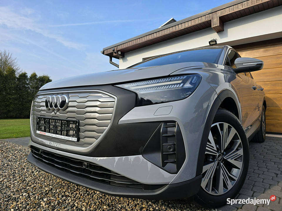 Audi Q4 Sportback etron serwis ASO dodatkowy szary Rydułtowy sprzedam
