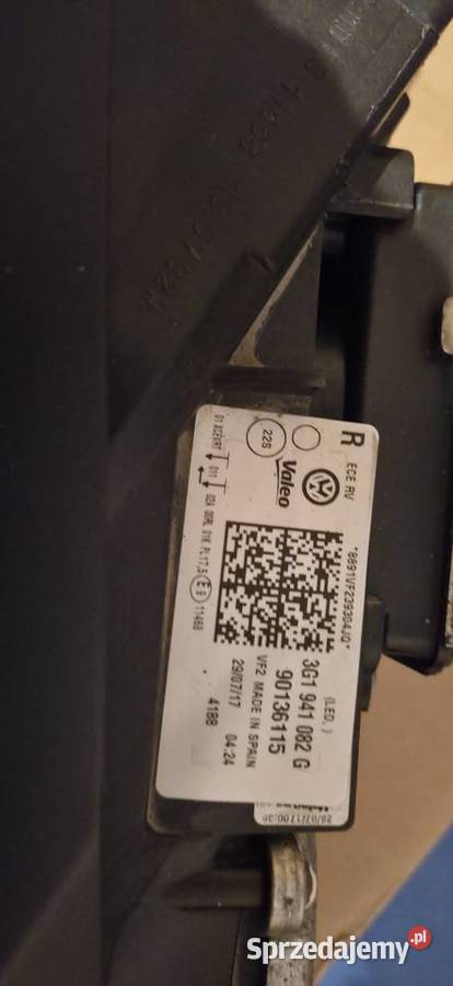 Lampaprzedniavw pasatb8 kompletna prawe Gliwice