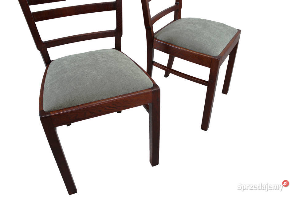 Para krzeseł dębowych renowacji krzesła 2 nowe Bydgoszcz