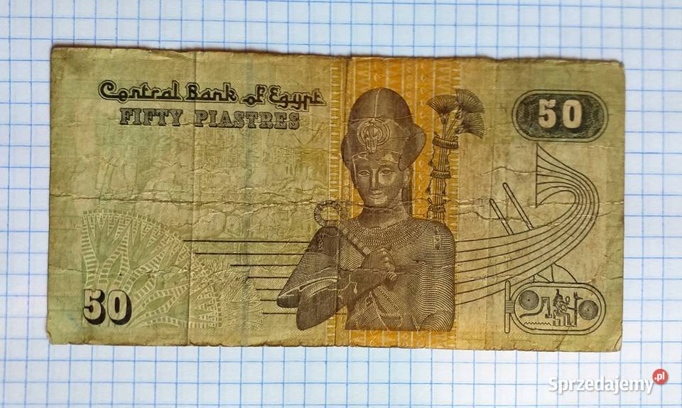 BANKNOT 50 PIASTR 50 PIASTRES 2006 EGIPT Piszczac