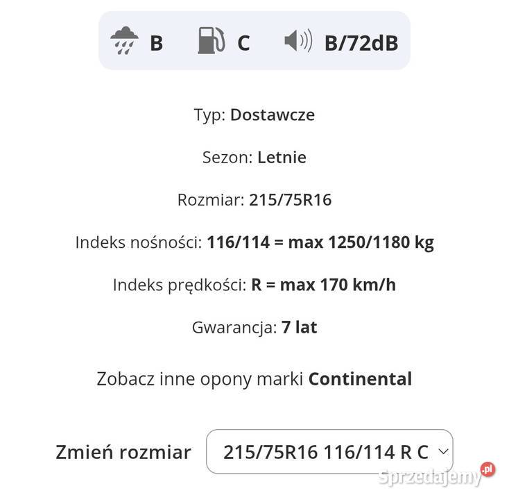 Opony letnie dostawcze Continental Goodyear Suwałki