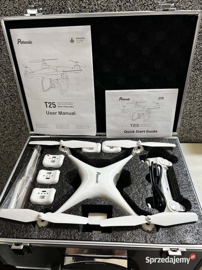 Dron GPS z kamerą 2K Potensic T25 5 x akumulator łódzkie