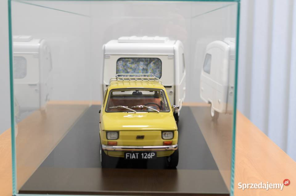 Model DEAGOSTINI Fiat 126p przyczepa Niewiadów Przeźmierowo